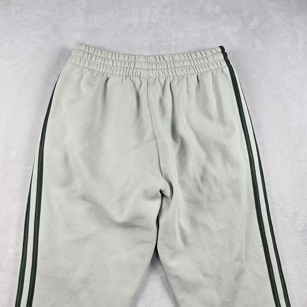 Adidas French Terry Tapered 3-Stripes Pants Mens S HL2271 Light Green Joggers
